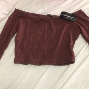 Long sleeve crop top